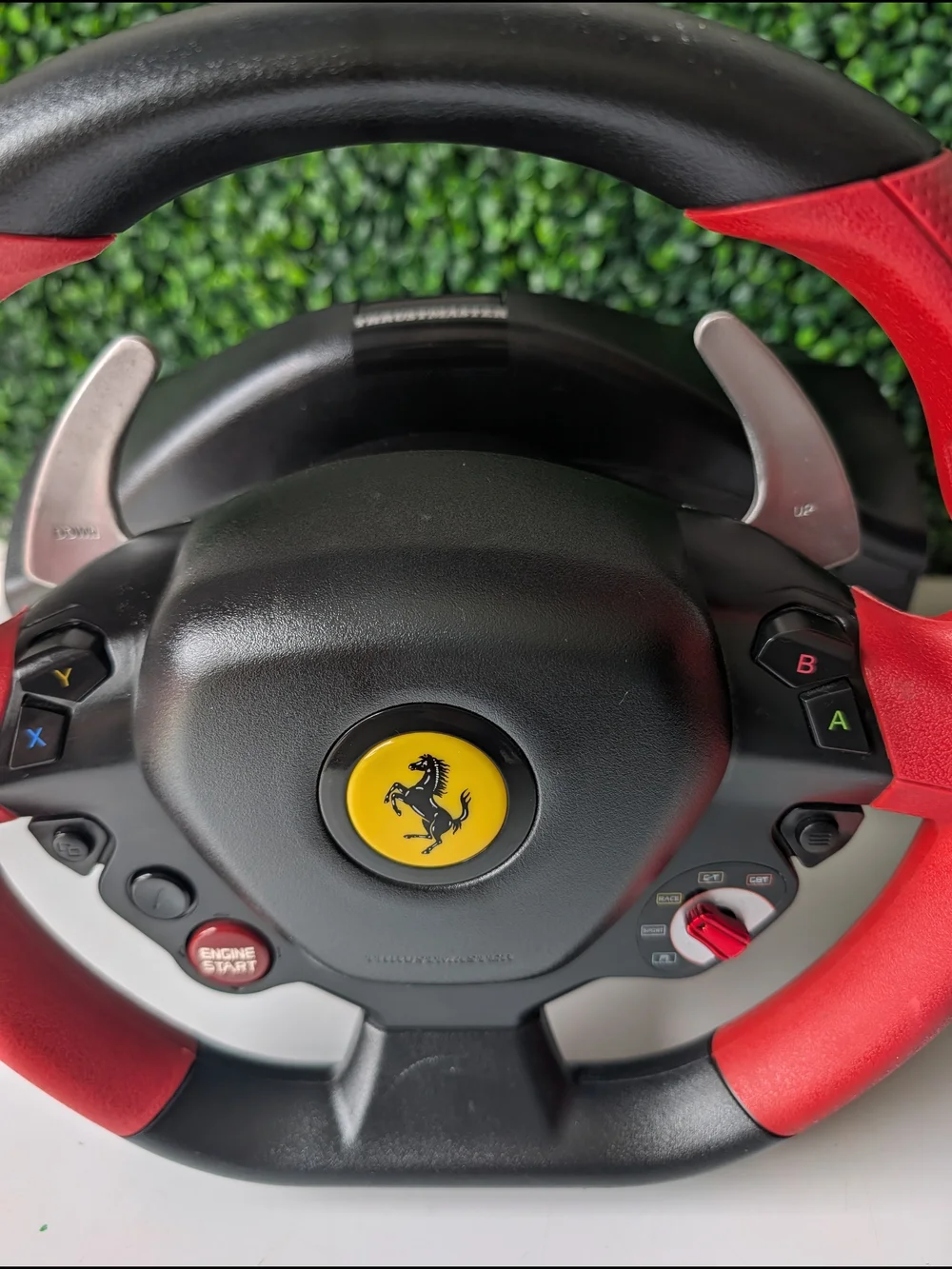 Ferrari Yellow Prancing Horse Racing Wheel - Red & Black